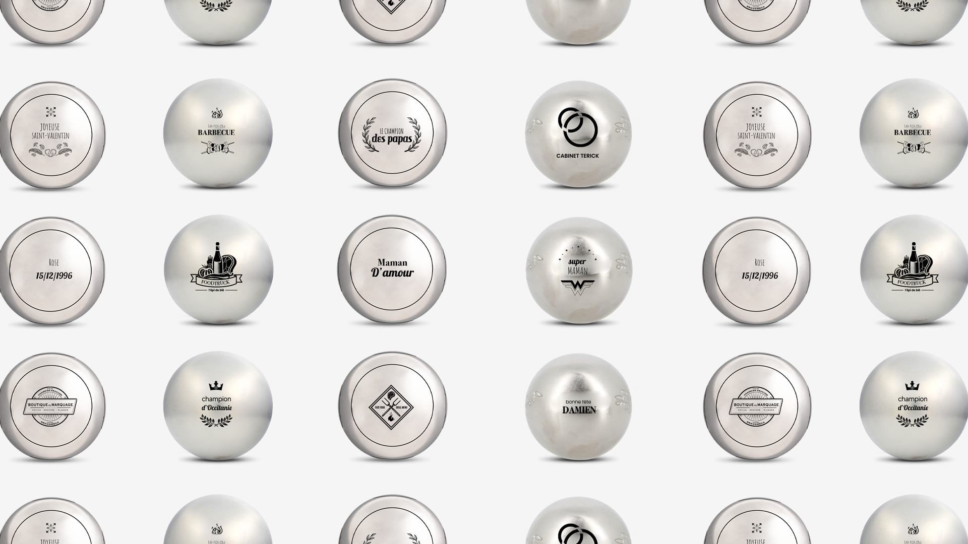 Boules de pétanque personnalisable avec logo 